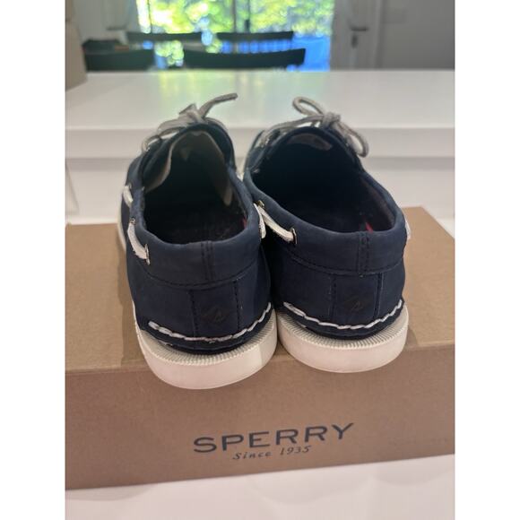 Sperry Shoes Women Blue Leather 2 Eye Boat Loafers STS81162 Sz 8.5 M Excellent - Picture 5 of 10